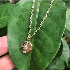 Find Your Way Home Gold Charm Necklace